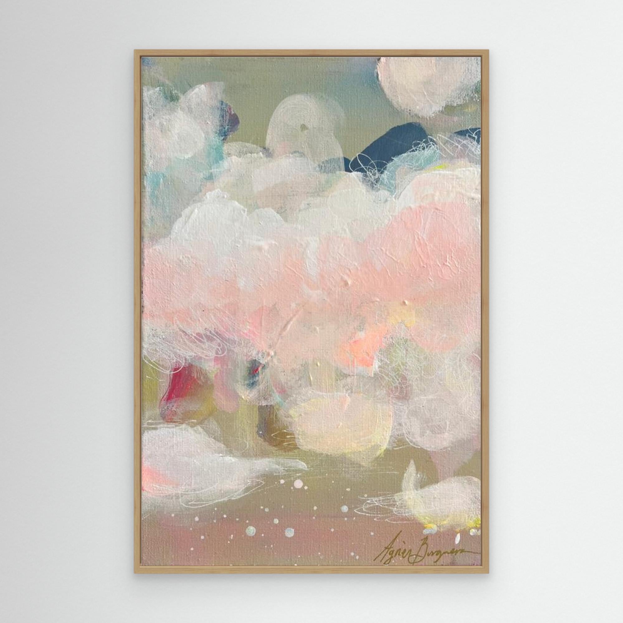 Abstract Pastel Art Print – Soft Minimalist Wall Art, Contemporary Neutral Abstract Print, Modern Home Decor
