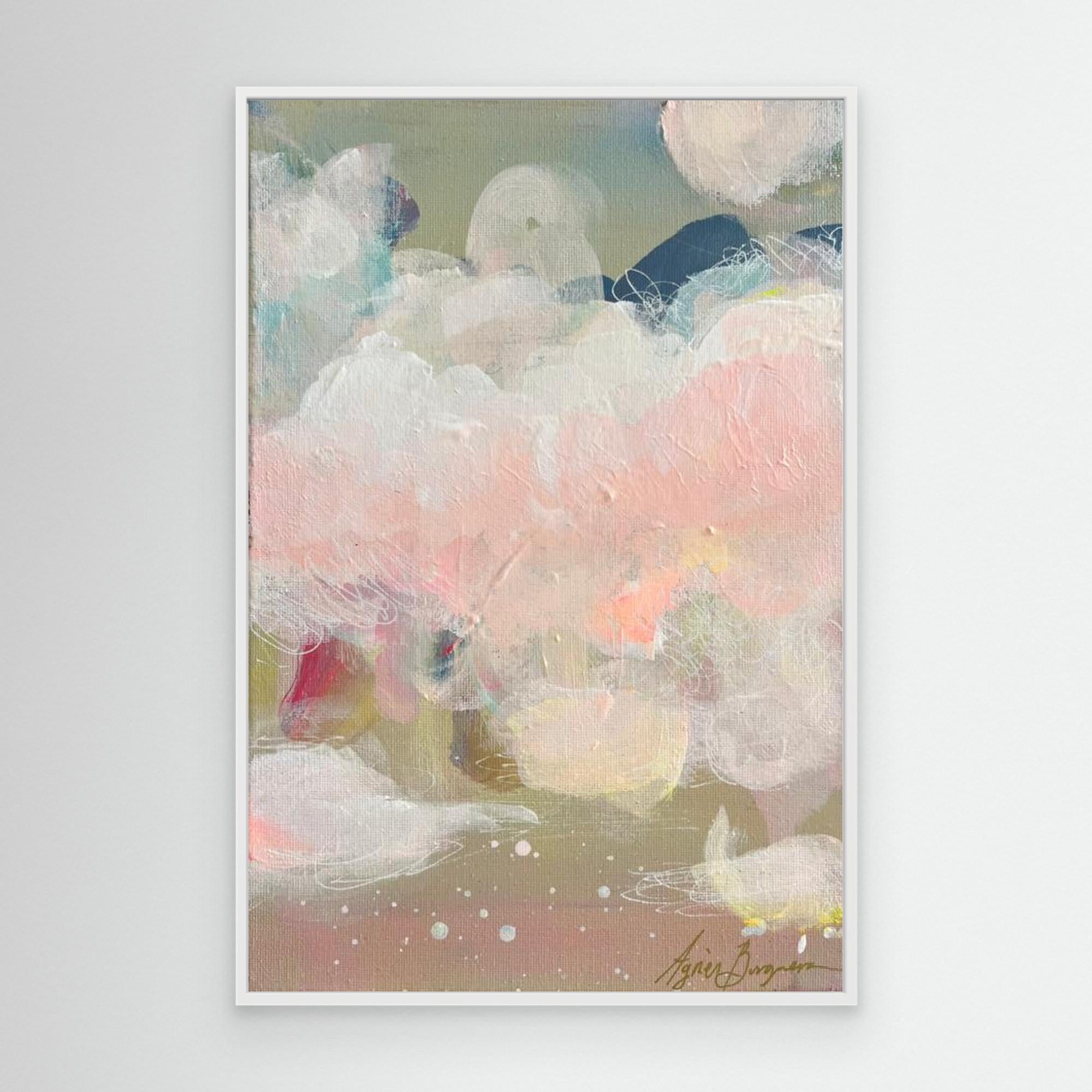 Abstract Pastel Art Print – Soft Minimalist Wall Art, Contemporary Neutral Abstract Print, Modern Home Decor