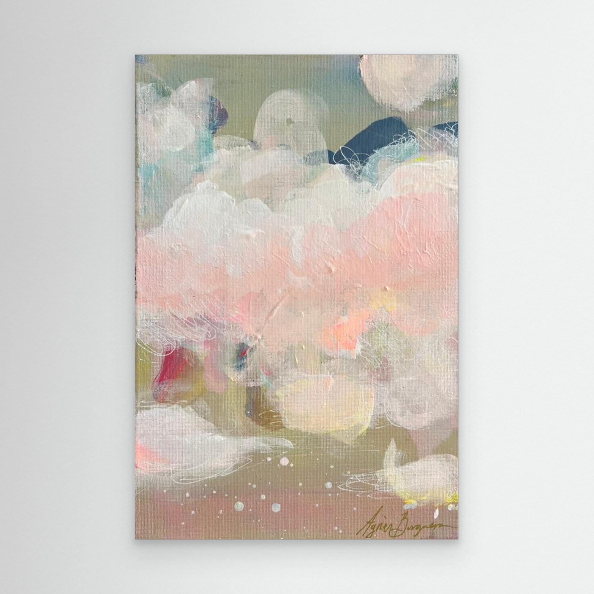 Abstract Pastel Art Print – Soft Minimalist Wall Art, Contemporary Neutral Abstract Print, Modern Home Decor