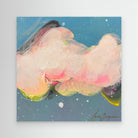 Abstract Cloud Canvas Print – Modern Wall Art, Pastel Sky Painting, Contemporary Home Decor, Framed or Unframed
