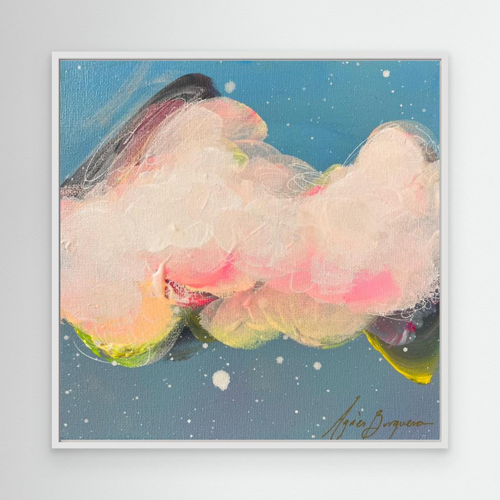 Abstract Cloud Canvas Print – Modern Wall Art, Pastel Sky Painting, Contemporary Home Decor, Framed or Unframed