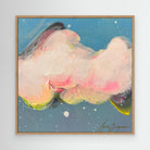 Abstract Cloud Canvas Print – Modern Abstract Wall Art, Pastel Sky Painting, Contemporary Home Decor, Framed Canvas