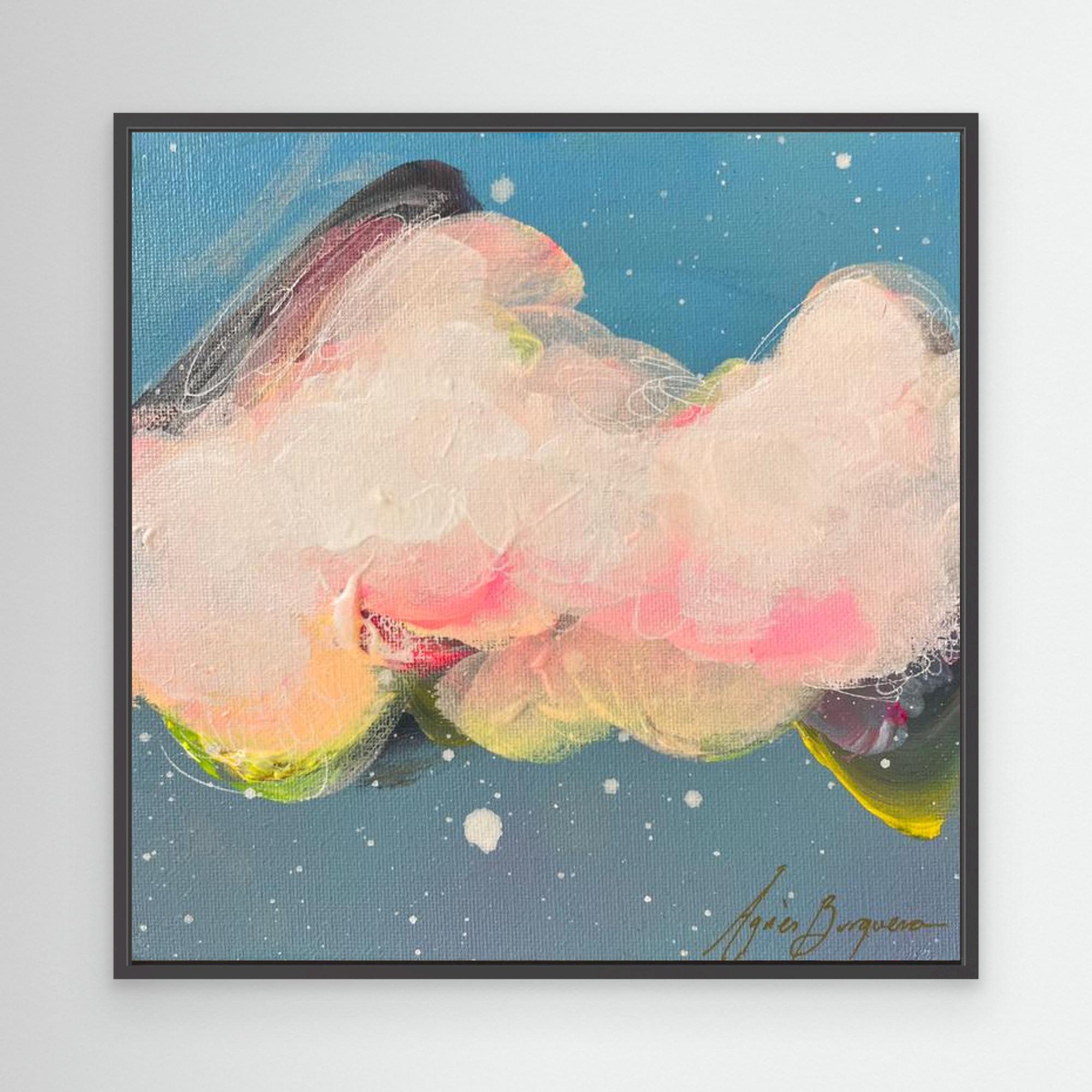 Abstract Cloud Canvas Print – Modern Wall Art, Pastel Sky Painting, Contemporary Home Decor, Framed or Unframed